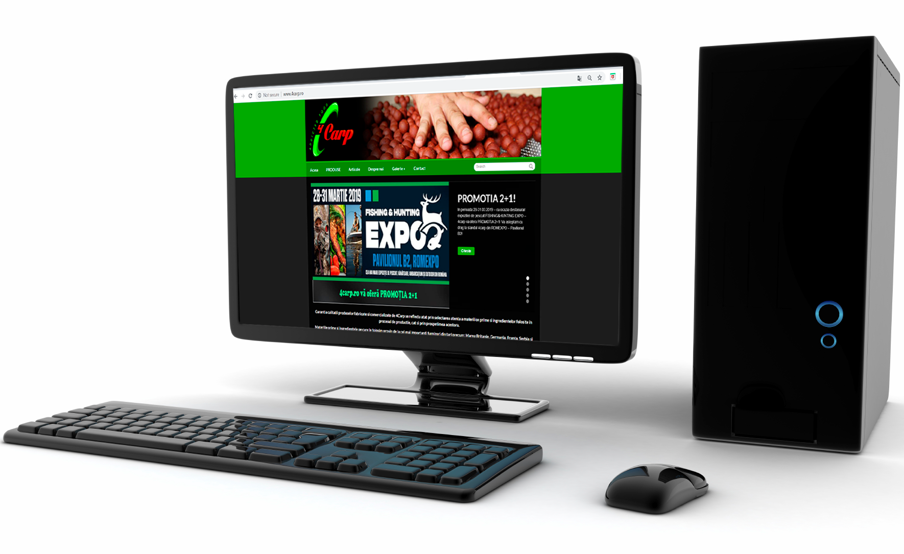 Platesti doua produse, primesti trei in standul 4CARP la F&H EXPO. Oferta este disponibila si online.